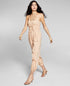 Now This Womens Cotton Tie Front Jumpsuit